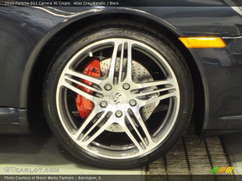 Atlas Grey Metallic / Black 2010 Porsche 911 Carrera 4S Coupe