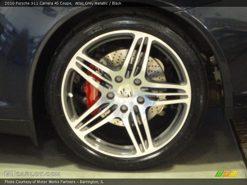 Atlas Grey Metallic / Black 2010 Porsche 911 Carrera 4S Coupe