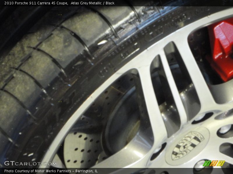 Atlas Grey Metallic / Black 2010 Porsche 911 Carrera 4S Coupe
