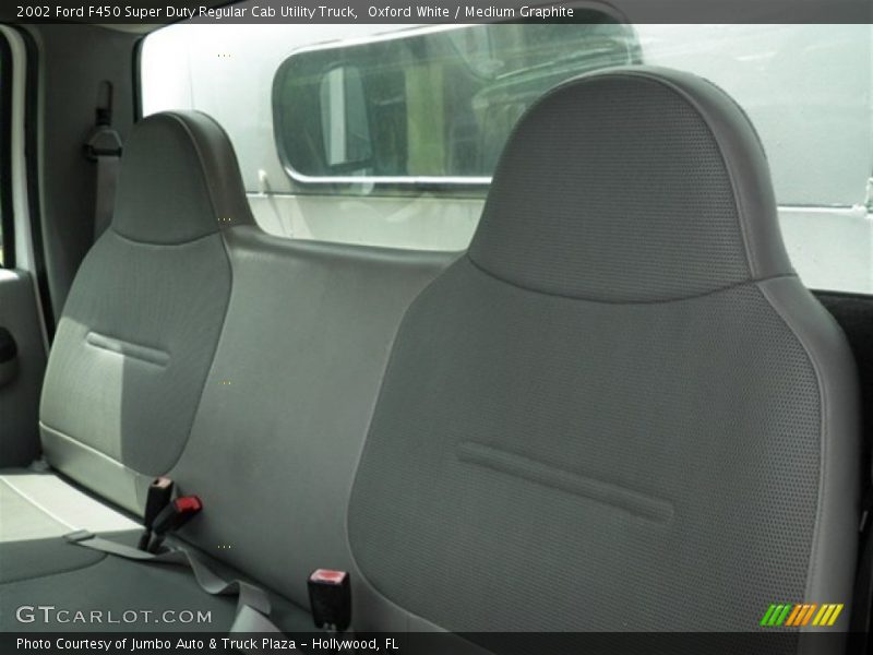 Oxford White / Medium Graphite 2002 Ford F450 Super Duty Regular Cab Utility Truck