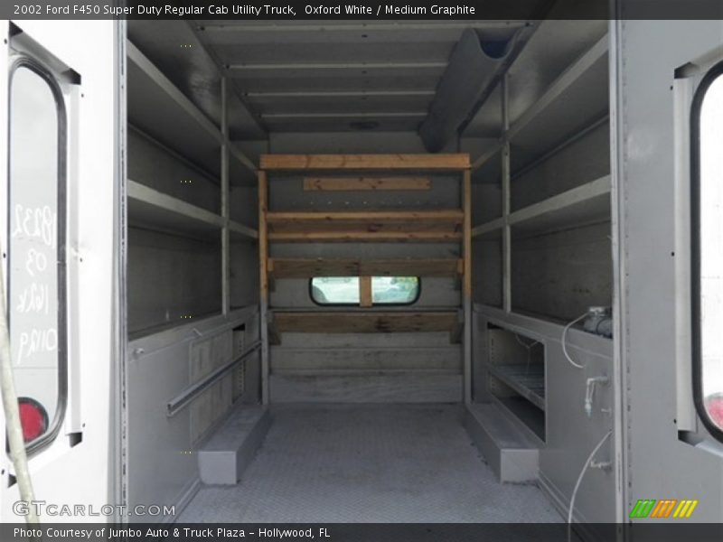 Oxford White / Medium Graphite 2002 Ford F450 Super Duty Regular Cab Utility Truck