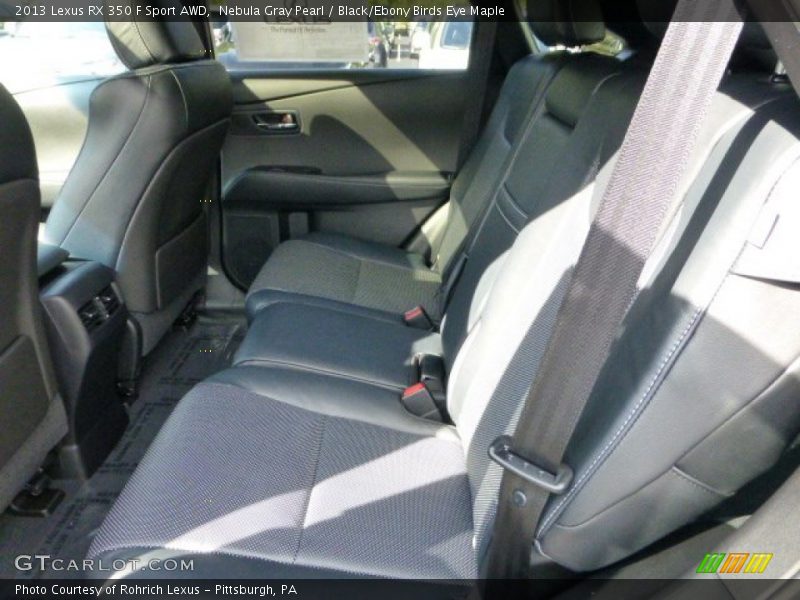 Nebula Gray Pearl / Black/Ebony Birds Eye Maple 2013 Lexus RX 350 F Sport AWD