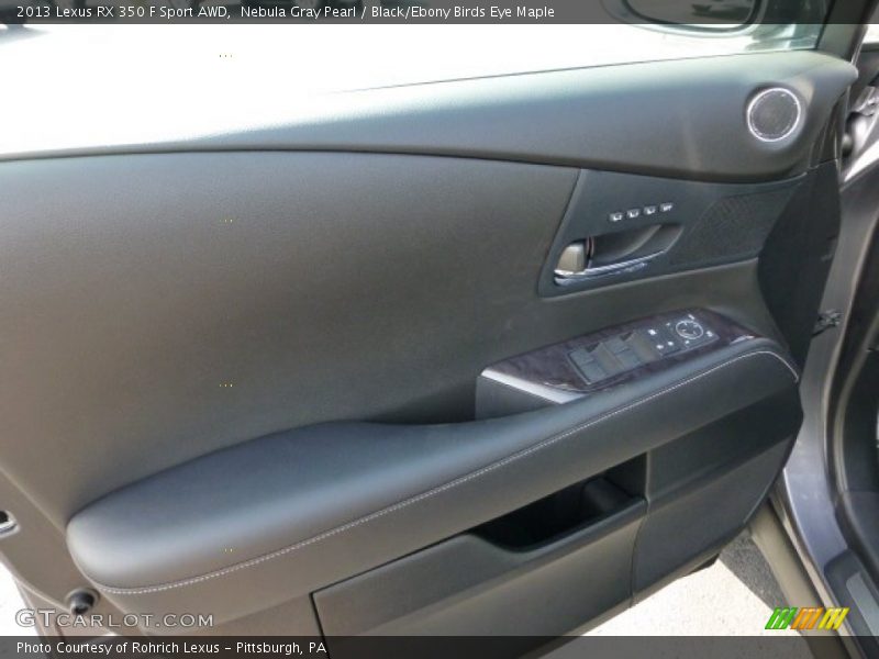 Nebula Gray Pearl / Black/Ebony Birds Eye Maple 2013 Lexus RX 350 F Sport AWD