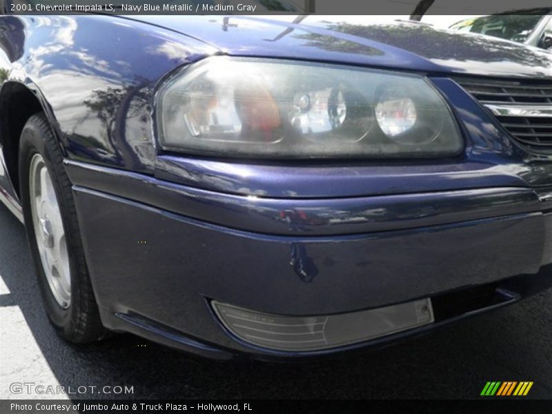 Navy Blue Metallic / Medium Gray 2001 Chevrolet Impala LS