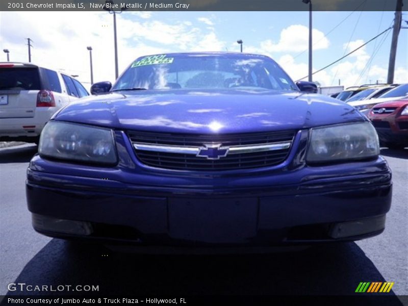 Navy Blue Metallic / Medium Gray 2001 Chevrolet Impala LS