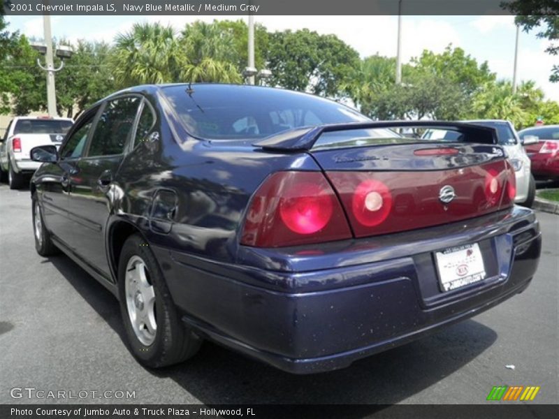 Navy Blue Metallic / Medium Gray 2001 Chevrolet Impala LS