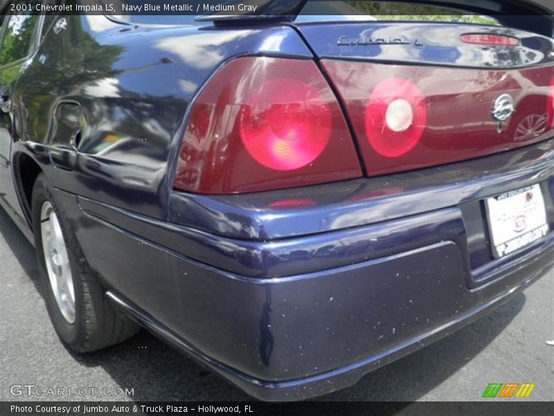 Navy Blue Metallic / Medium Gray 2001 Chevrolet Impala LS