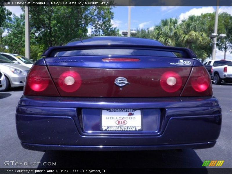 Navy Blue Metallic / Medium Gray 2001 Chevrolet Impala LS