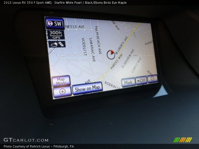 Starfire White Pearl / Black/Ebony Birds Eye Maple 2013 Lexus RX 350 F Sport AWD