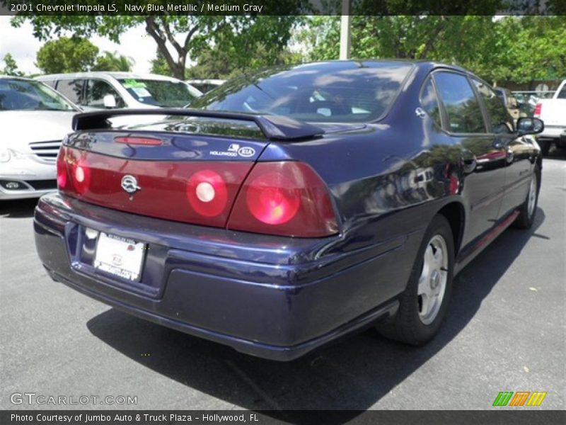 Navy Blue Metallic / Medium Gray 2001 Chevrolet Impala LS