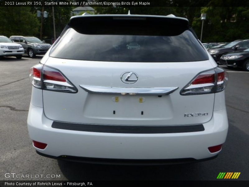 Starfire White Pearl / Parchment/Espresso Birds Eye Maple 2013 Lexus RX 350