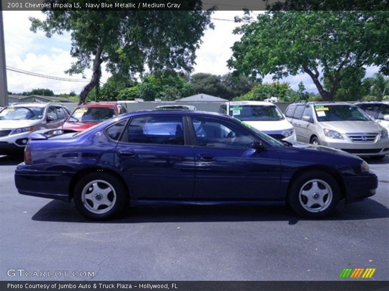 Navy Blue Metallic / Medium Gray 2001 Chevrolet Impala LS