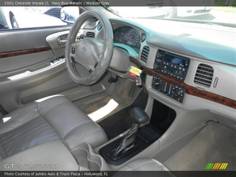 Navy Blue Metallic / Medium Gray 2001 Chevrolet Impala LS