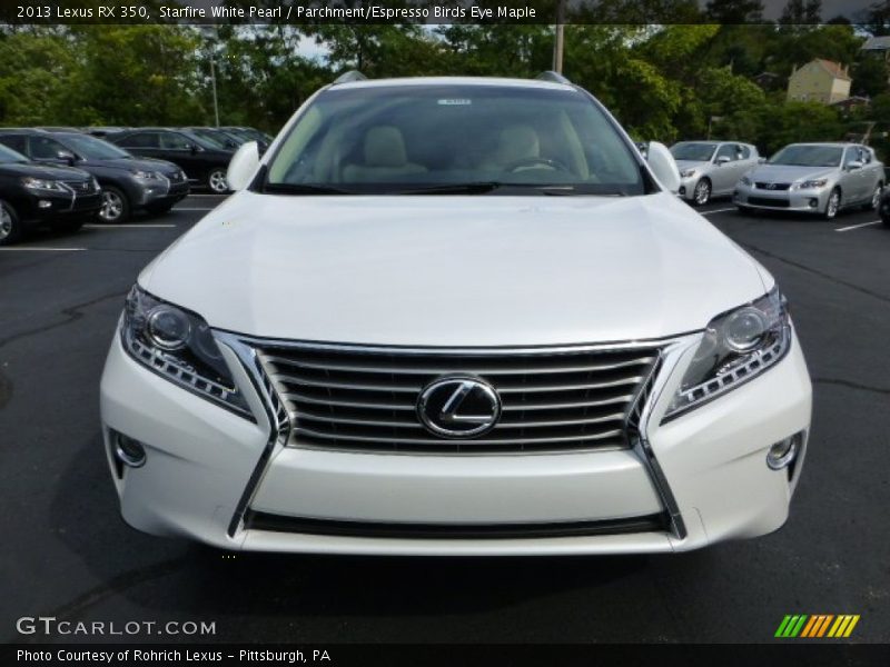 Starfire White Pearl / Parchment/Espresso Birds Eye Maple 2013 Lexus RX 350