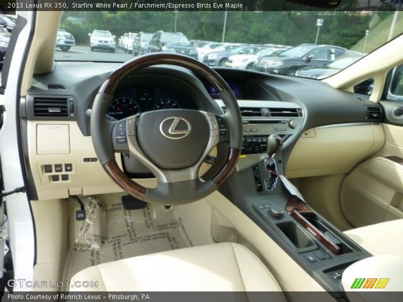 Parchment/Espresso Birds Eye Maple Interior - 2013 RX 350 