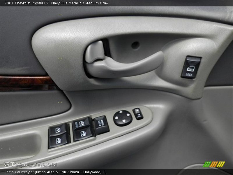 Navy Blue Metallic / Medium Gray 2001 Chevrolet Impala LS