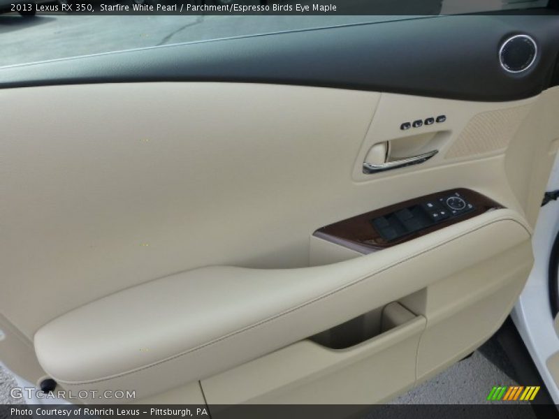 Starfire White Pearl / Parchment/Espresso Birds Eye Maple 2013 Lexus RX 350