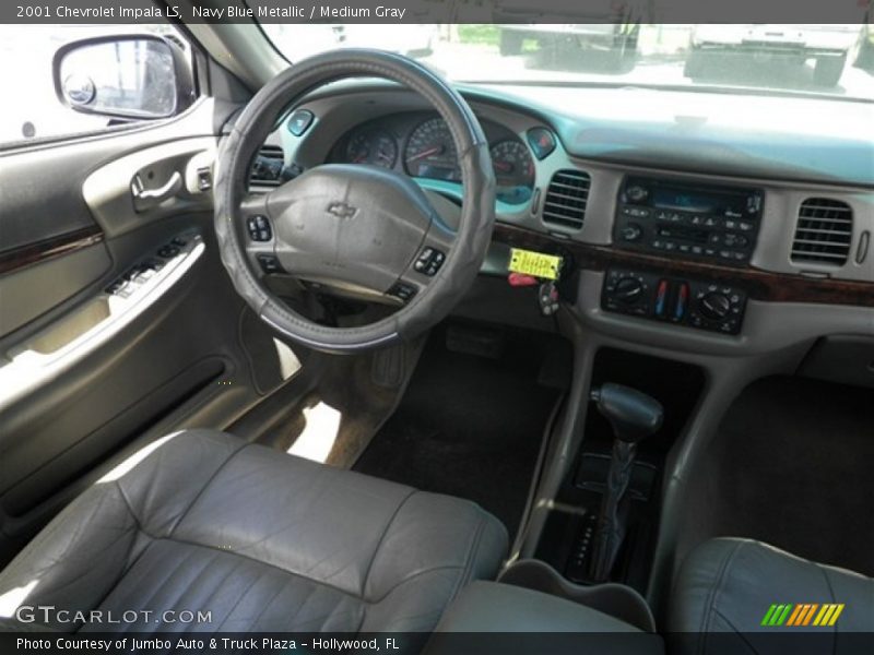 Navy Blue Metallic / Medium Gray 2001 Chevrolet Impala LS