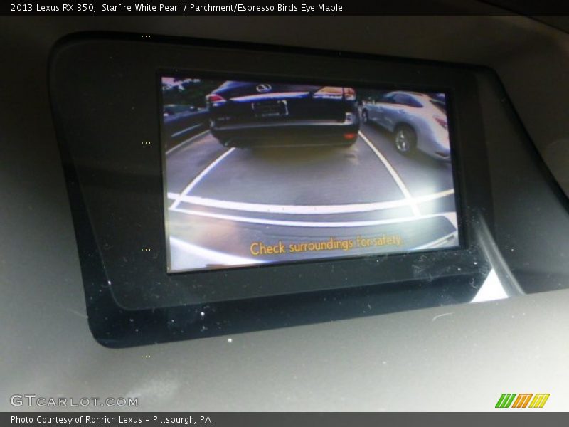 Starfire White Pearl / Parchment/Espresso Birds Eye Maple 2013 Lexus RX 350