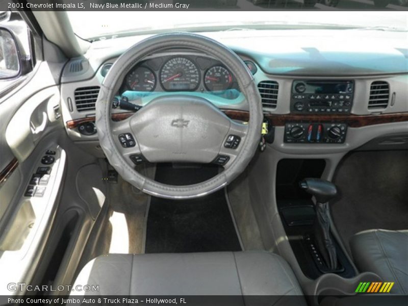 Navy Blue Metallic / Medium Gray 2001 Chevrolet Impala LS