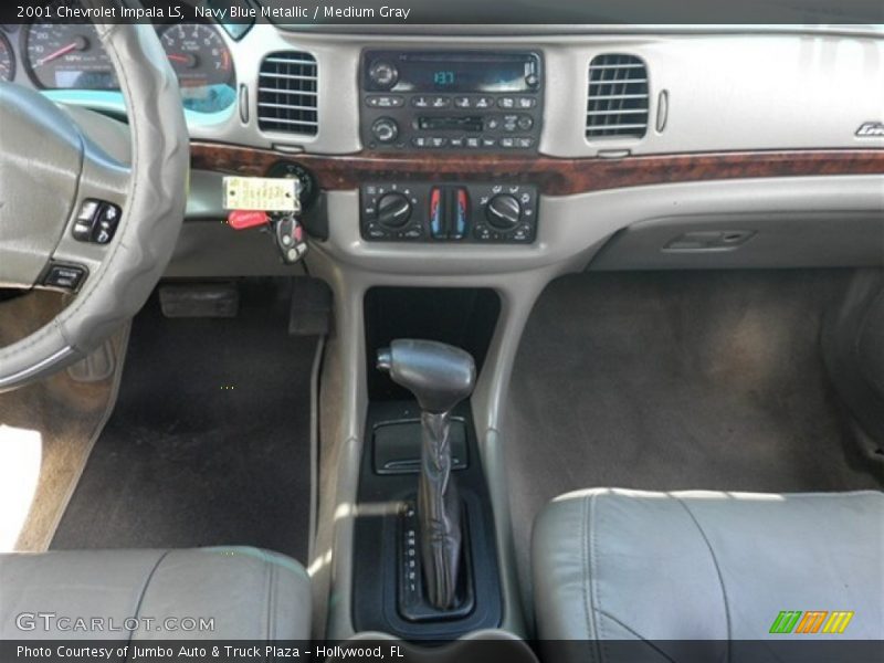 Navy Blue Metallic / Medium Gray 2001 Chevrolet Impala LS