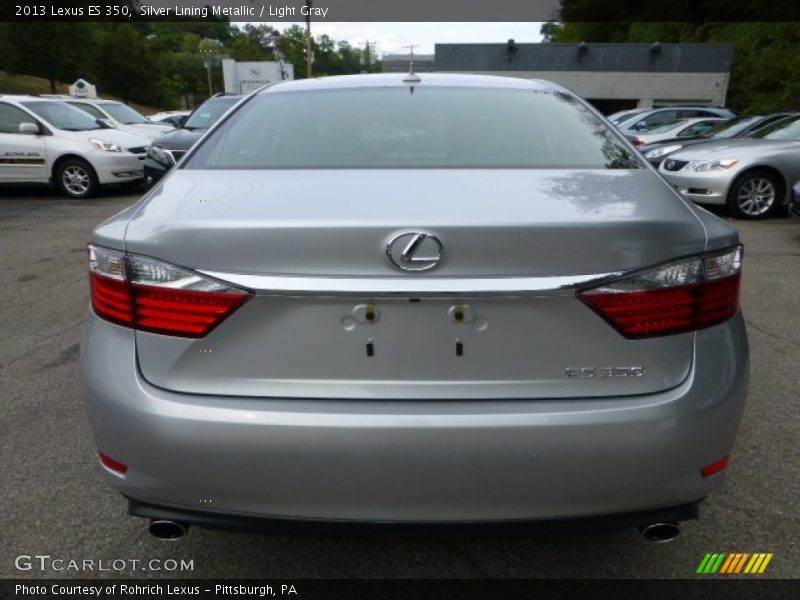 Silver Lining Metallic / Light Gray 2013 Lexus ES 350