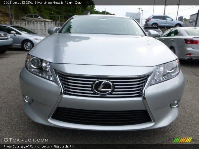 Silver Lining Metallic / Light Gray 2013 Lexus ES 350