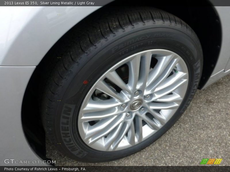Silver Lining Metallic / Light Gray 2013 Lexus ES 350