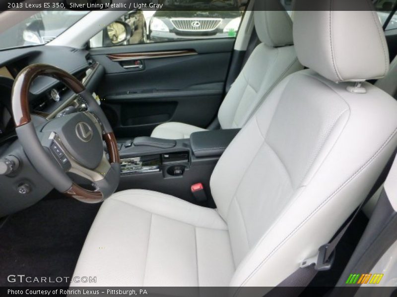 Silver Lining Metallic / Light Gray 2013 Lexus ES 350