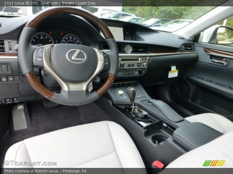 Silver Lining Metallic / Light Gray 2013 Lexus ES 350