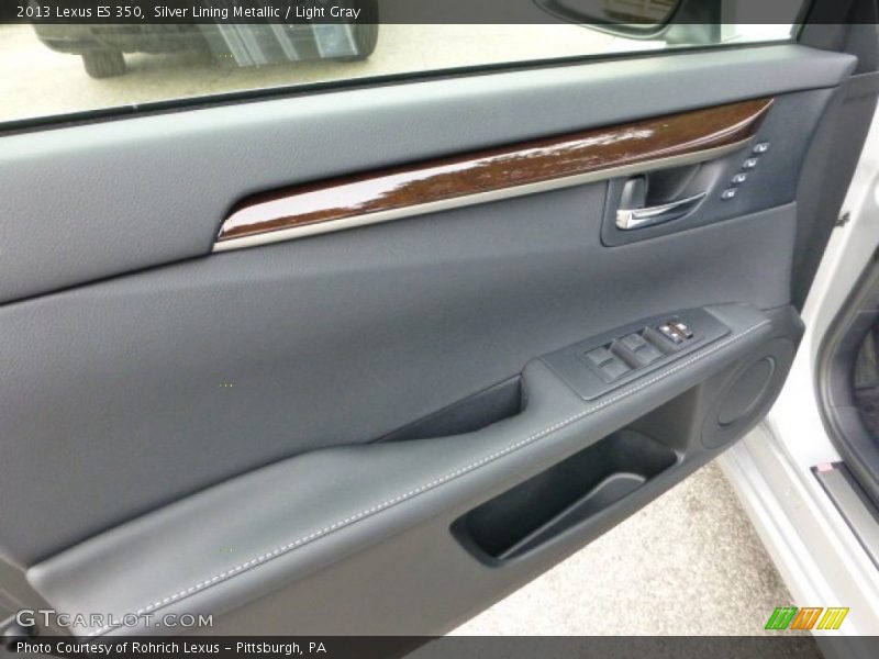 Silver Lining Metallic / Light Gray 2013 Lexus ES 350