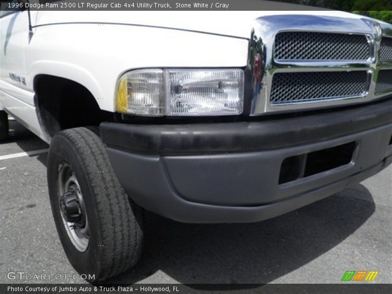 Stone White / Gray 1996 Dodge Ram 2500 LT Regular Cab 4x4 Utility Truck