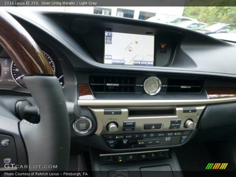 Silver Lining Metallic / Light Gray 2013 Lexus ES 350