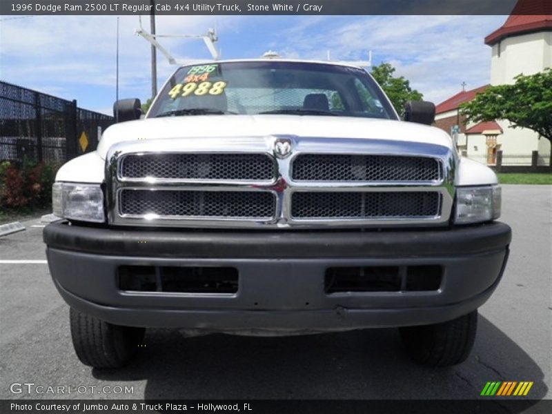 Stone White / Gray 1996 Dodge Ram 2500 LT Regular Cab 4x4 Utility Truck