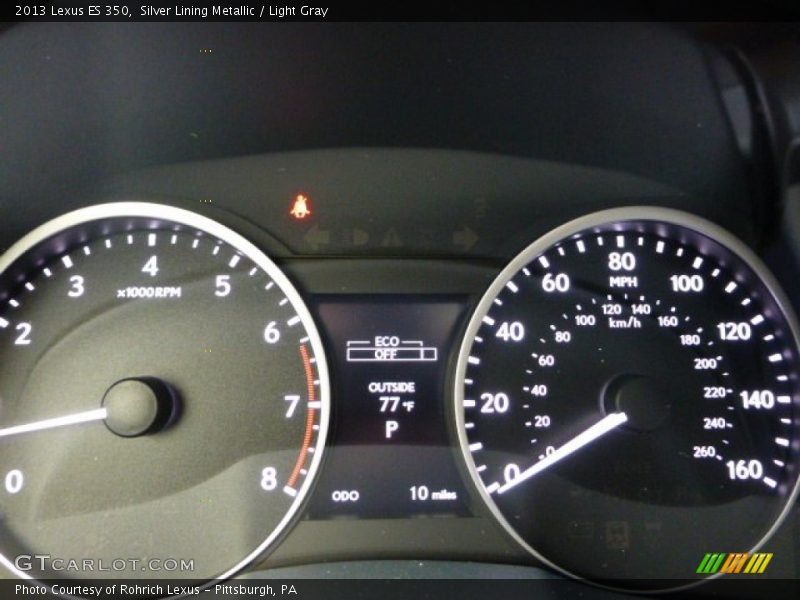Silver Lining Metallic / Light Gray 2013 Lexus ES 350