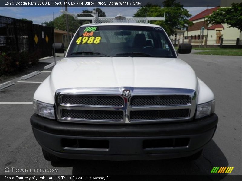 Stone White / Gray 1996 Dodge Ram 2500 LT Regular Cab 4x4 Utility Truck
