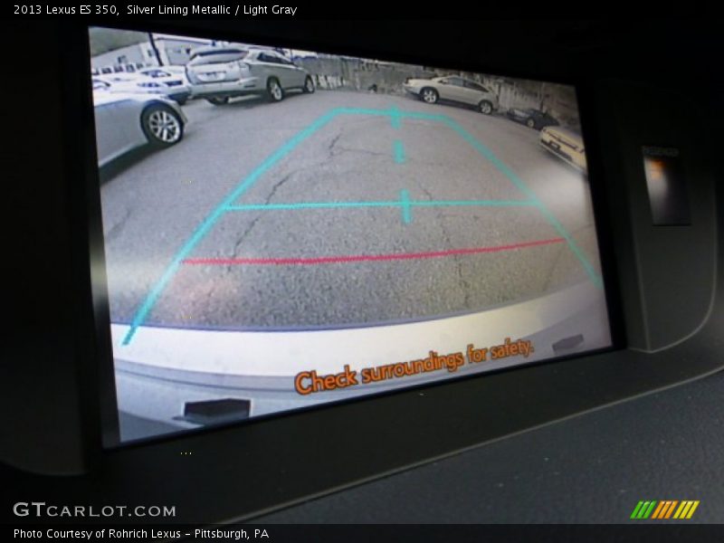 Silver Lining Metallic / Light Gray 2013 Lexus ES 350