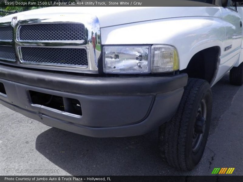 Stone White / Gray 1996 Dodge Ram 2500 LT Regular Cab 4x4 Utility Truck