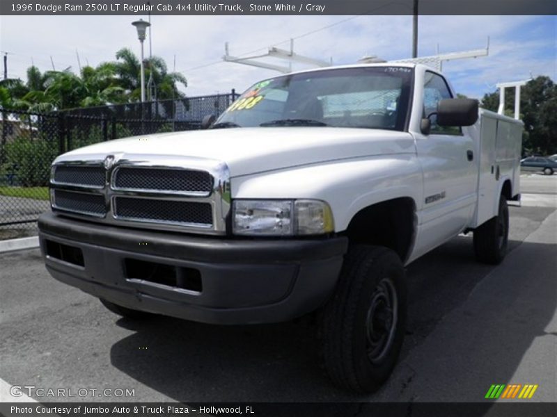 Stone White / Gray 1996 Dodge Ram 2500 LT Regular Cab 4x4 Utility Truck