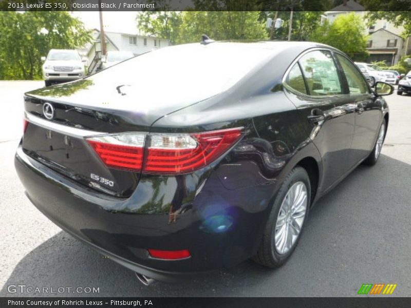 Obsidian Black / Parchment 2013 Lexus ES 350