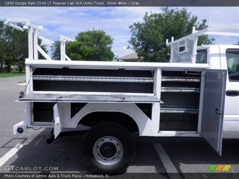Stone White / Gray 1996 Dodge Ram 2500 LT Regular Cab 4x4 Utility Truck