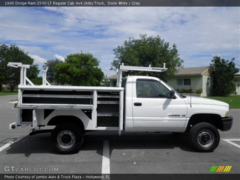 Stone White / Gray 1996 Dodge Ram 2500 LT Regular Cab 4x4 Utility Truck