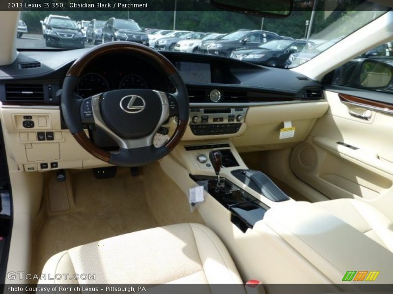 Obsidian Black / Parchment 2013 Lexus ES 350