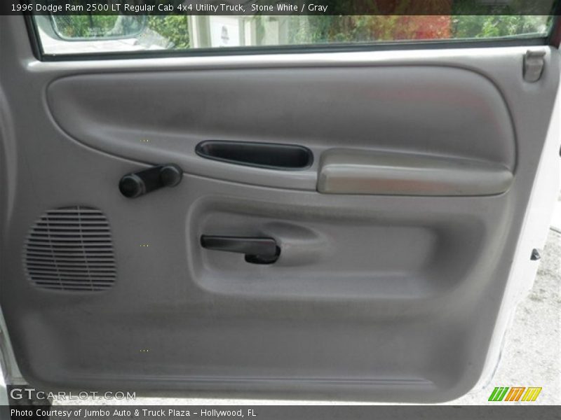 Stone White / Gray 1996 Dodge Ram 2500 LT Regular Cab 4x4 Utility Truck