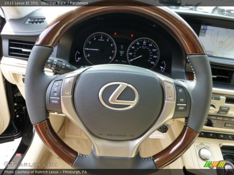 Obsidian Black / Parchment 2013 Lexus ES 350