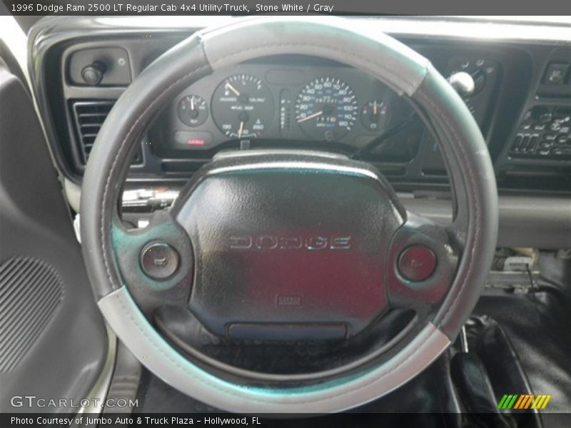 Stone White / Gray 1996 Dodge Ram 2500 LT Regular Cab 4x4 Utility Truck