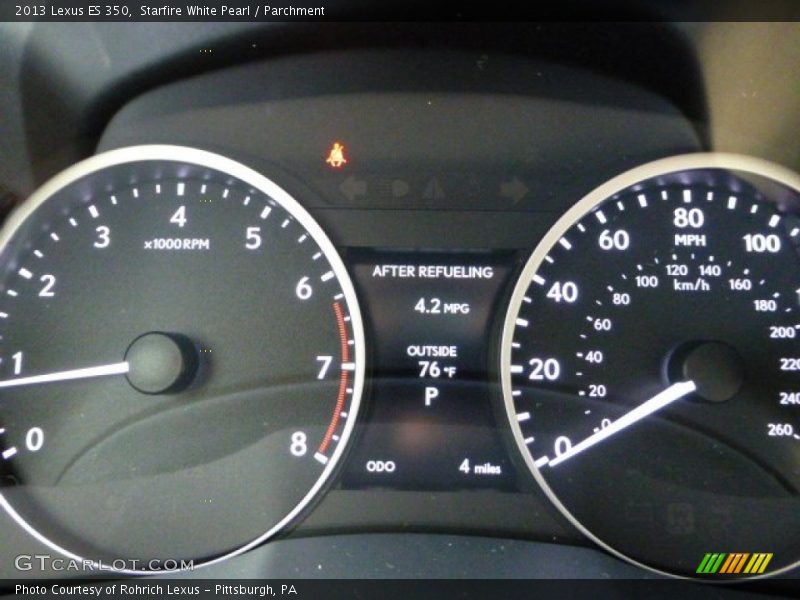 Starfire White Pearl / Parchment 2013 Lexus ES 350