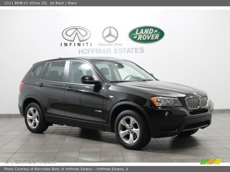 Jet Black / Black 2011 BMW X3 xDrive 28i