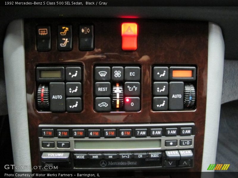 Controls of 1992 S Class 500 SEL Sedan