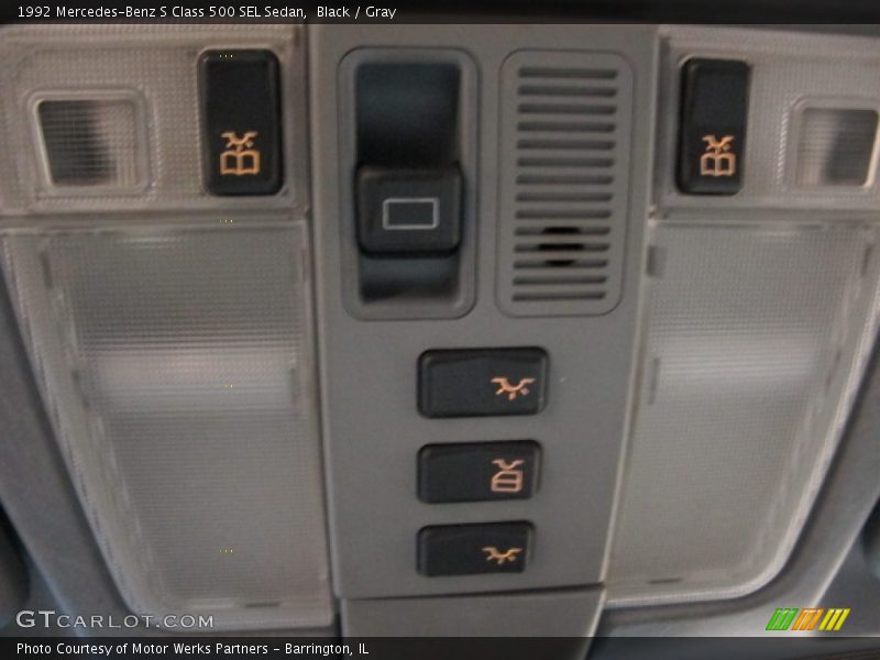Controls of 1992 S Class 500 SEL Sedan